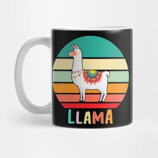 Vintage Retro Llama Mug